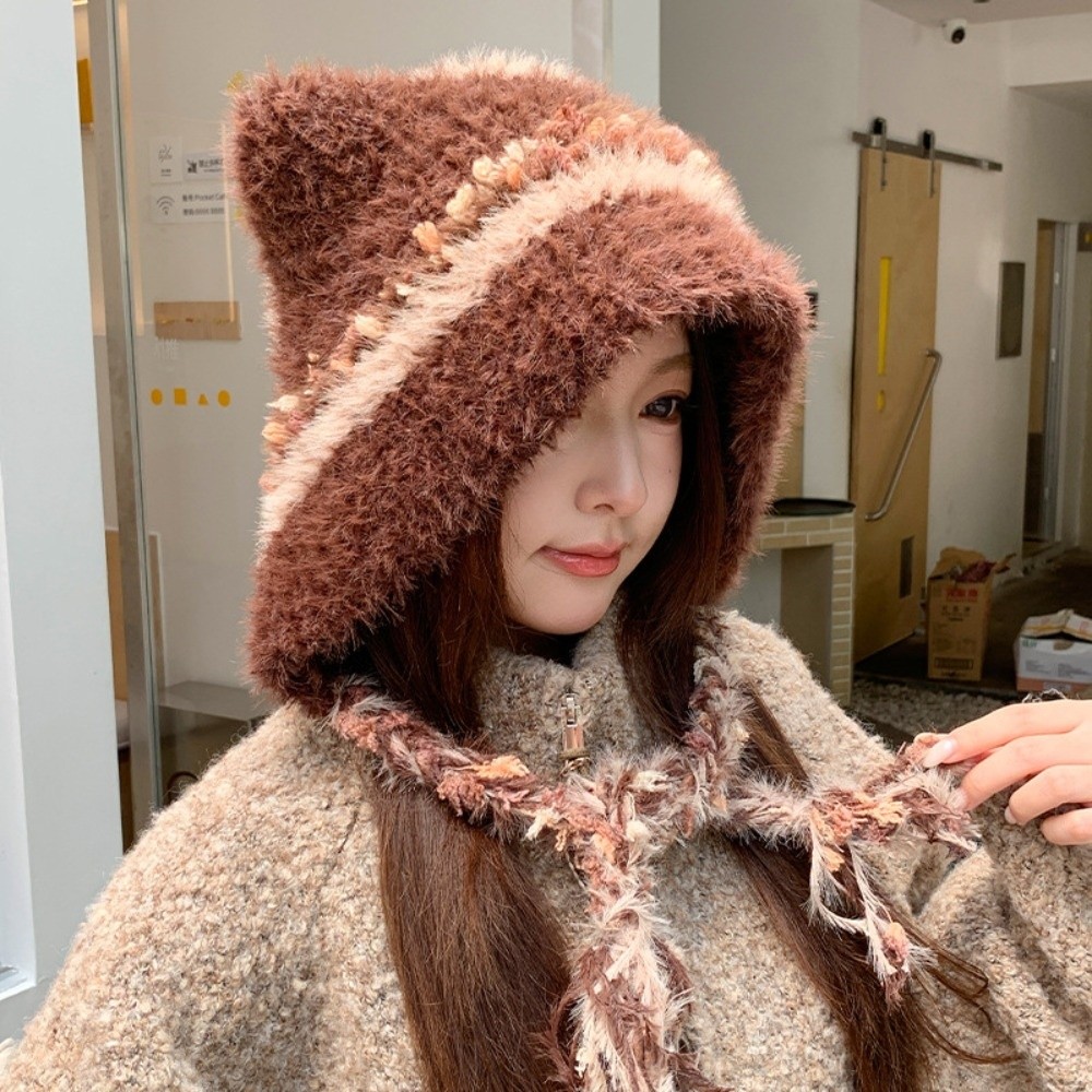 Winter Trapper Hat - قبعة شتوية دافئة من البوليستر بتصميم