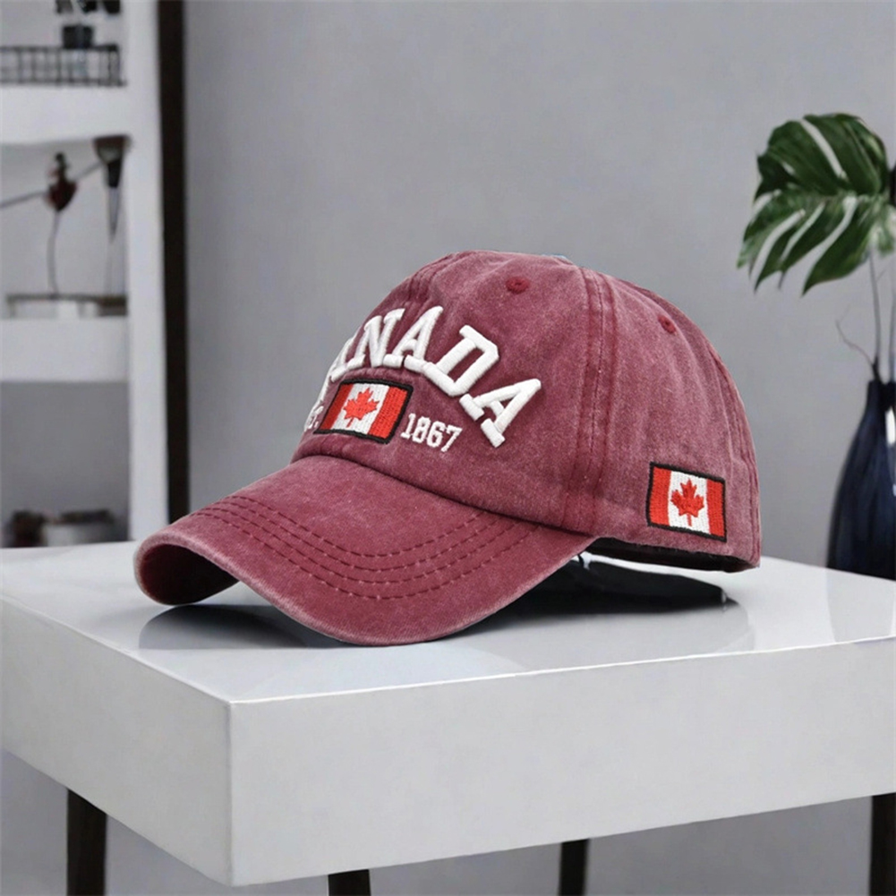 قبعة بيسبول كندية بتصميم ورقة  - مراجعة Dad Hat Cotton وسعره